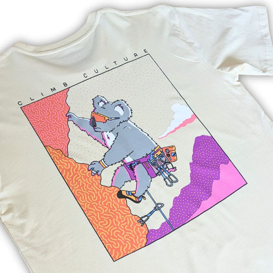 Koala Climber Unisex Tee | Ecru