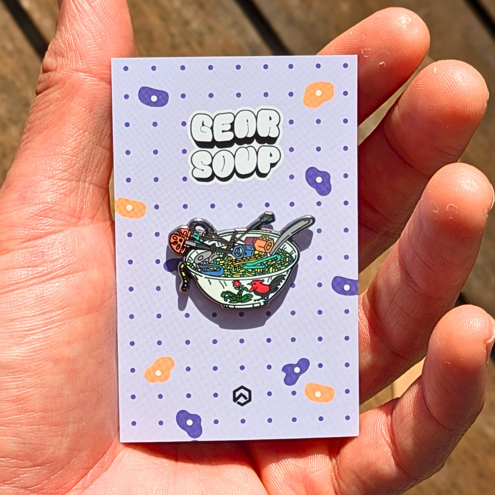 Gear Soup Hard Enamel Pin