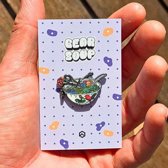 Gear Soup Hard Enamel Pin