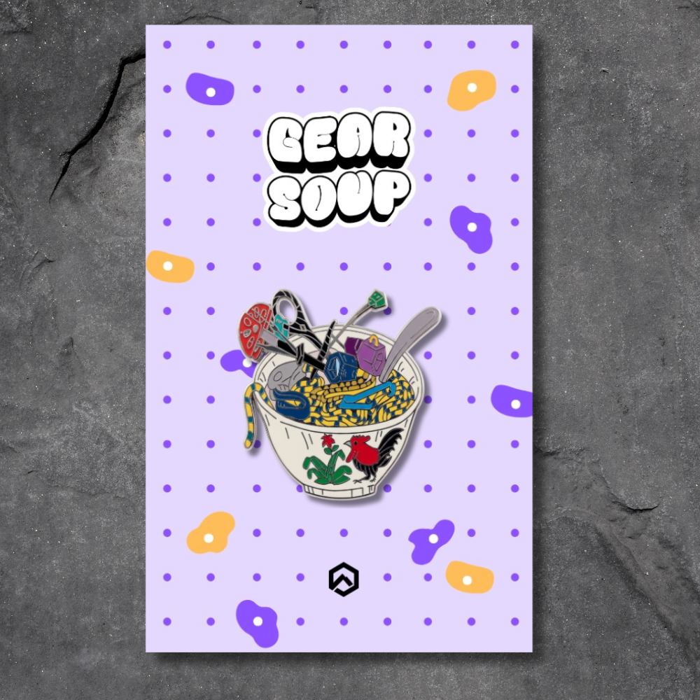 Gear Soup Hard Enamel Pin
