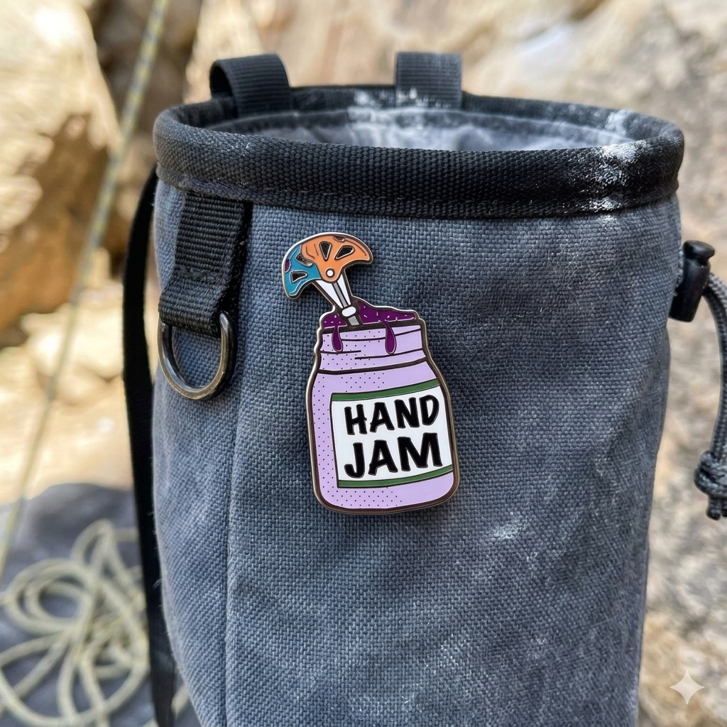 Hand Jam Hard Enamel Pin