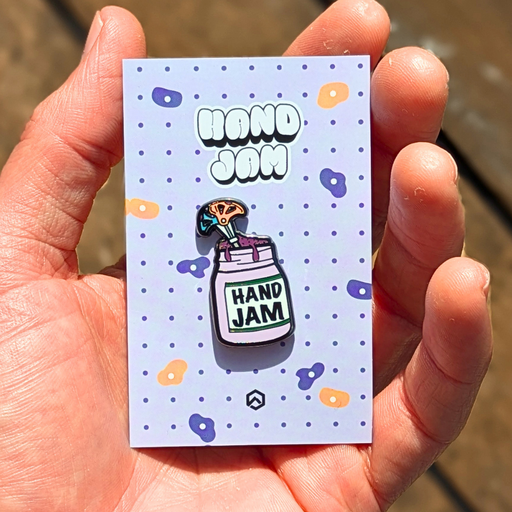 Hand Jam Hard Enamel Pin